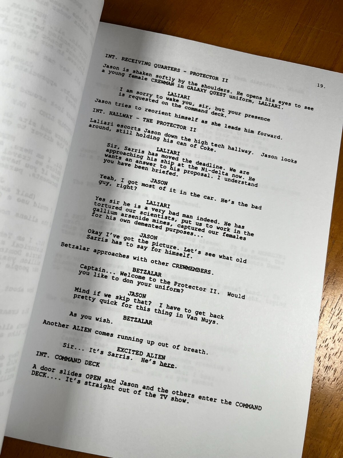 Galaxy Quest Script Signed- Autograph Reprints- 116 Pages