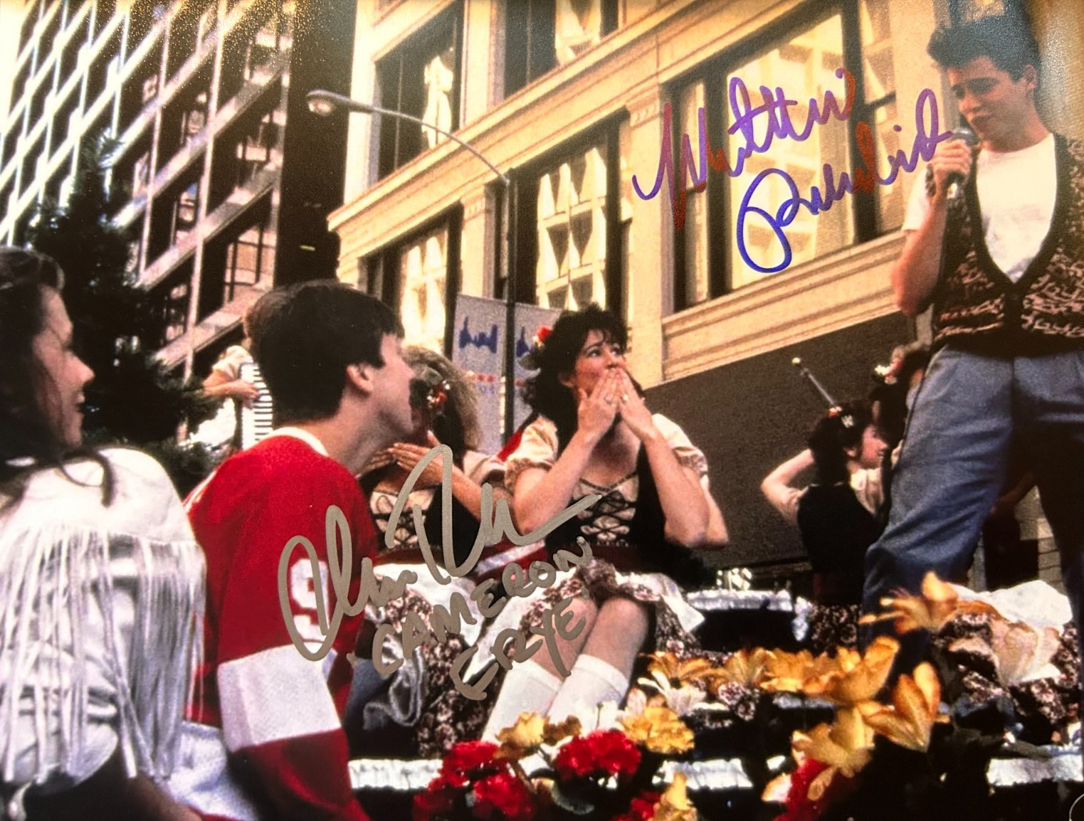 Ferris Bueller Signed (Broderick, Ruck) 8×10″ Authentic Original Autograph w/COA