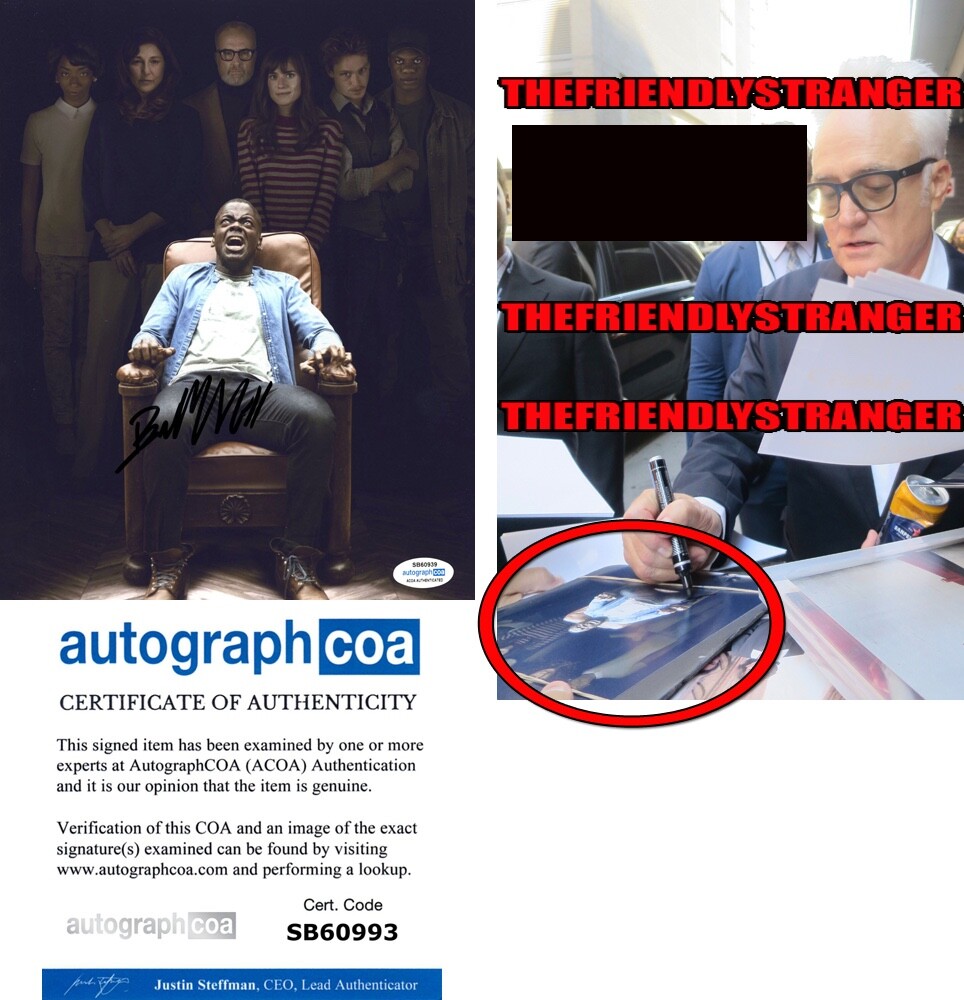 Bradley Whitford signed “GET OUT” 8×10 Photo EXACT PROOF West Wing ACOA COA