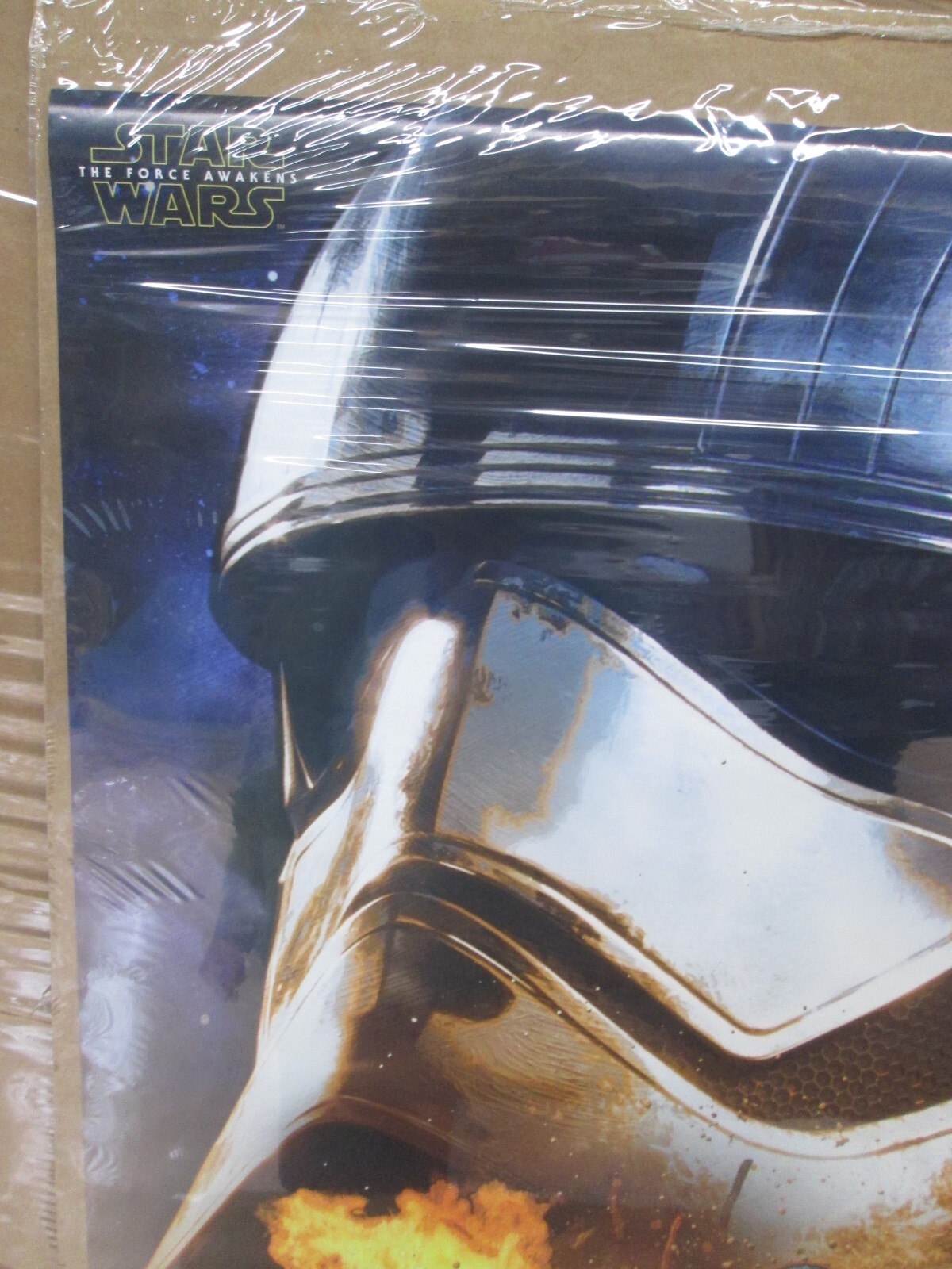 Vintage Star Wars the force awakens Space battle Poster troopers 18339