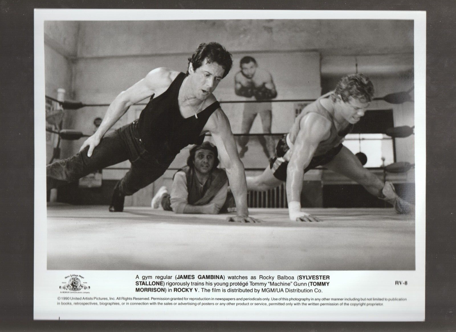 Rocky V 8 x 10 inch promo press kit photo #8 1990