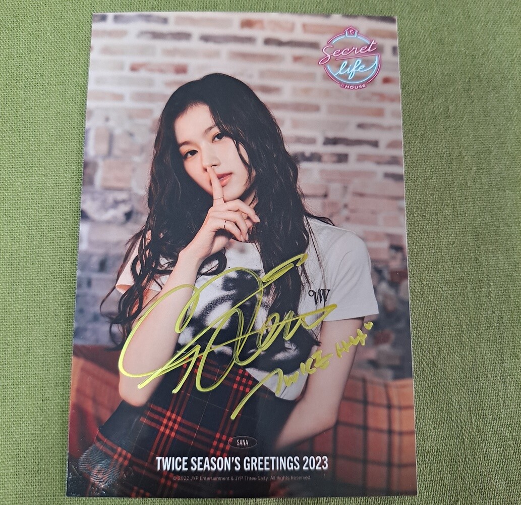 TWICE Secret Life Autographed Signed Photo 4*6 K-POP Collection 2022