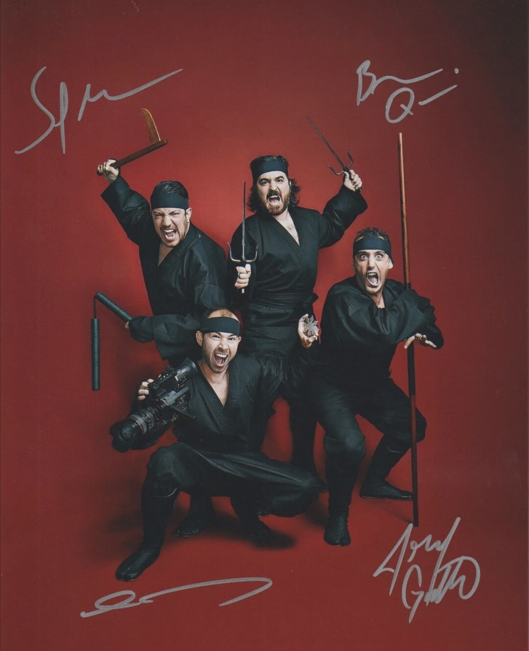 Impractical Jokers CAST Signed Group Autographed 8X10 Reprint RP Photo