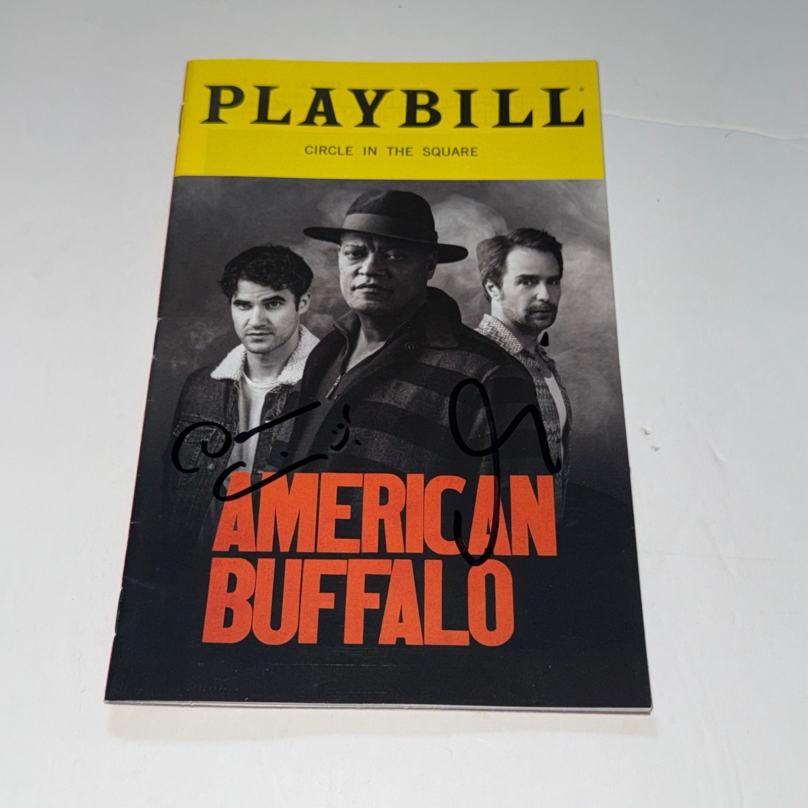 Darren Criss & Sam Rockwell Signed American Buffalo Playbill