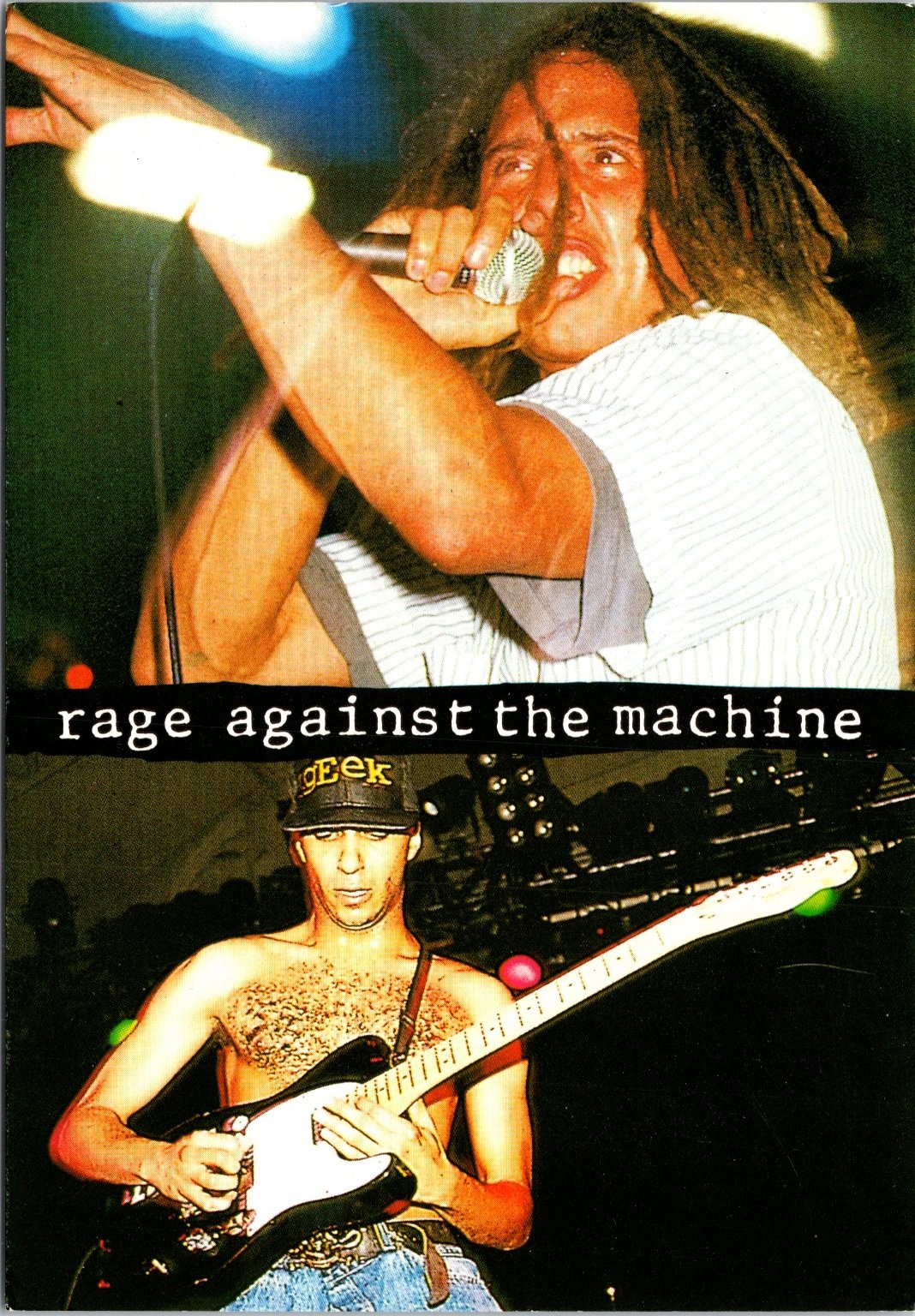 Postcard Rage Against The Machine Band 90s Zack de la Rocha Tom Morello