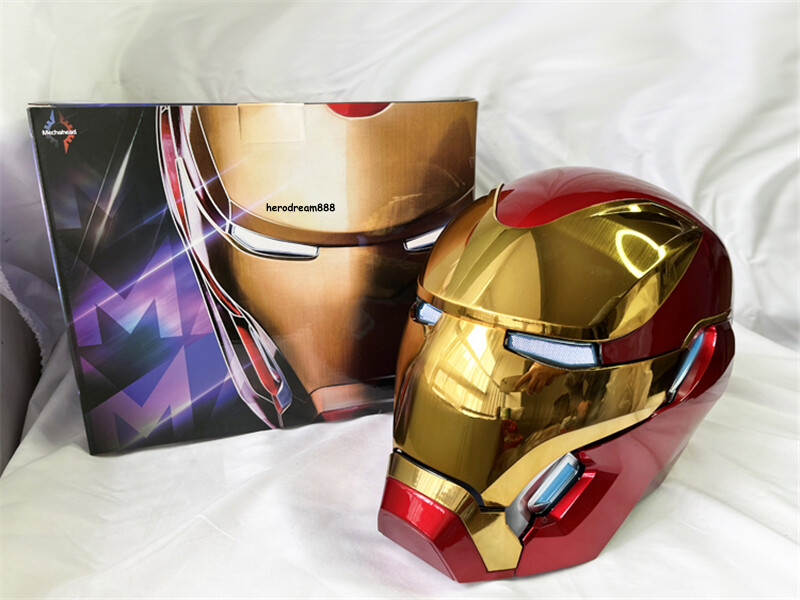 2024 Iron Man MK50 Helmet Wearable ABS Gold Mask 1:1 Cosplay Light Prop US Stock