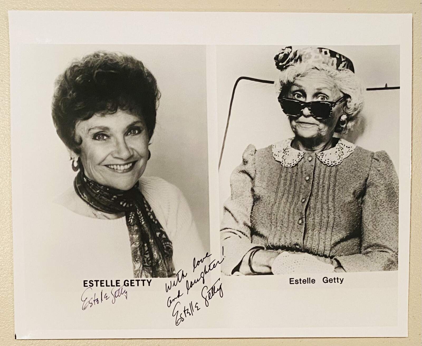 Estelle Getty Signed Autographed 8×10 Photo BAS Beckett Cert Golden Girls