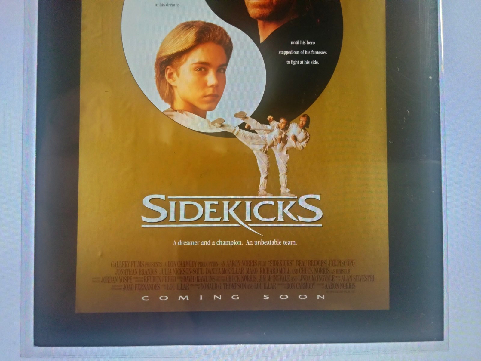 ©1993 Sidekicks Movie Teaser Poster Image 4″ x 5″ Film Positive – Chuck Norris