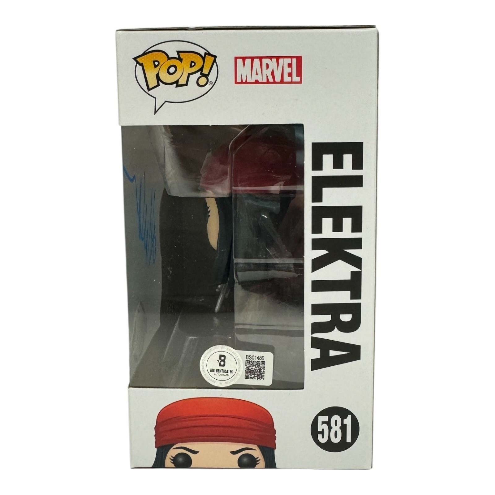 Jennifer Garner Signed Autograph Elektra Funko Pop 581 Beckett BAS Marvel