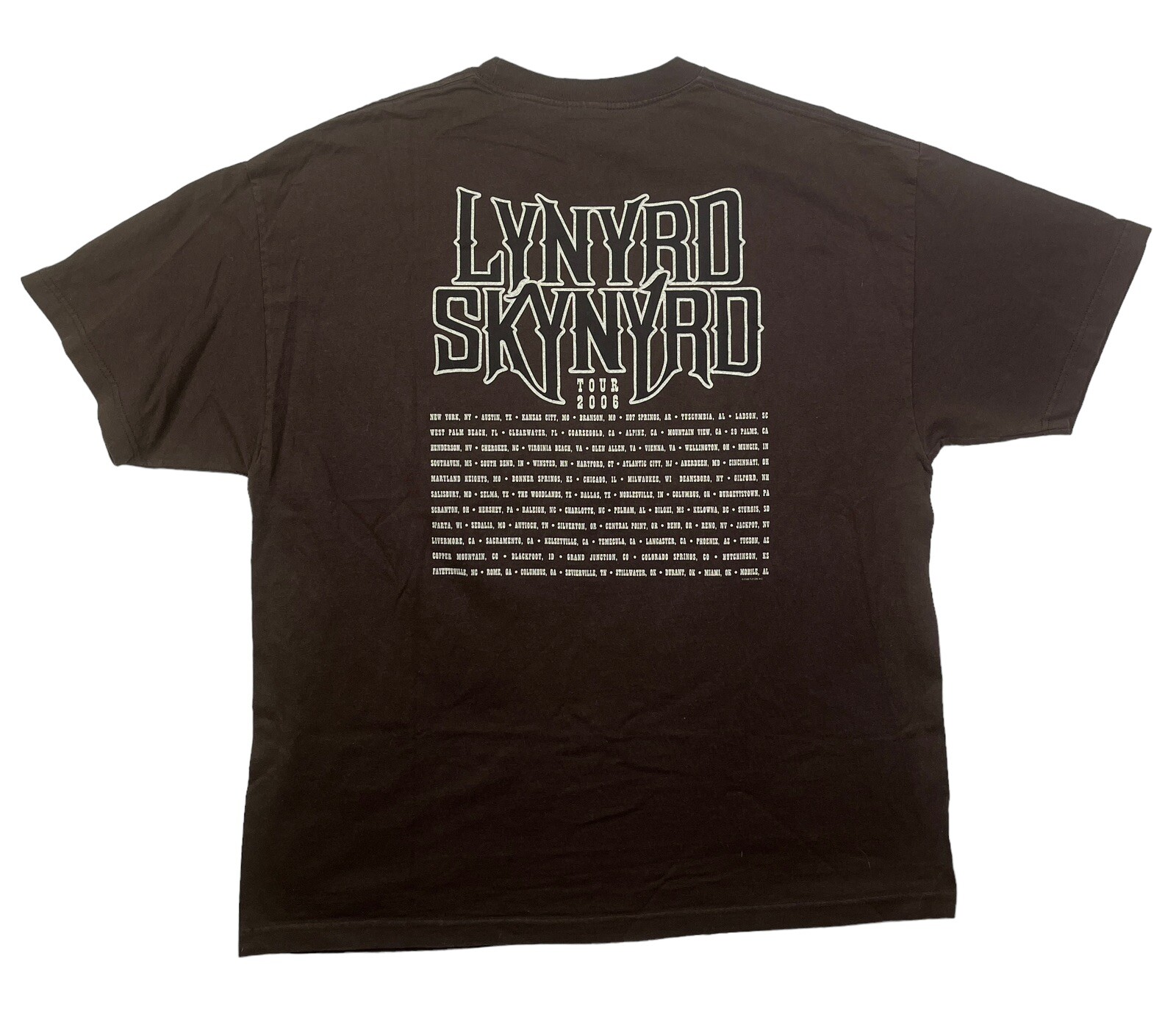 Lynyrd Skynyrd “The Last Rebel on the Road” 2006 Concert T-Shirt – Size XL