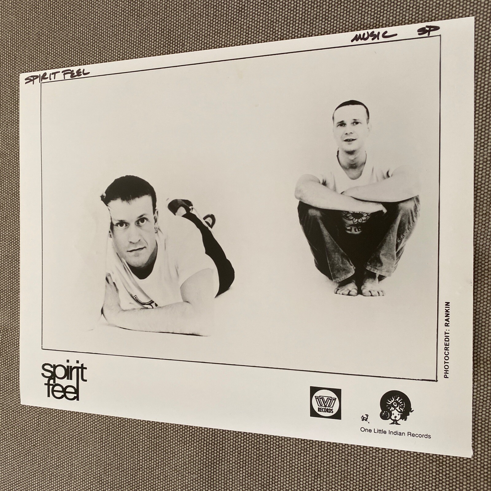 Spirit Feel Press Photo 8×10”. TVT/ One Little Indian Records.