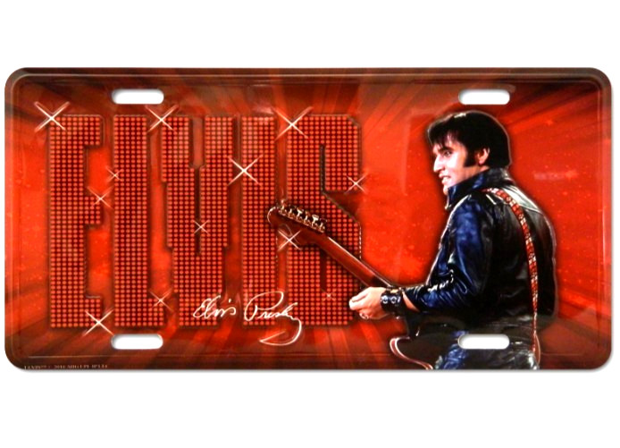 Elvis Presley License Plate Car Truck RV Man Cave Gift 6 X 12 Embossed Aluminum