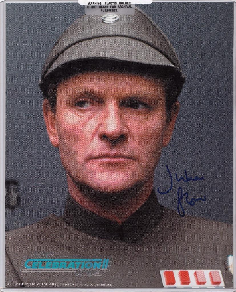JULIAN GLOVER AS GENERAL VEERS CELEBRATION 2 II SIGNED AUTOGRAPH 8 X 10 PHOTO