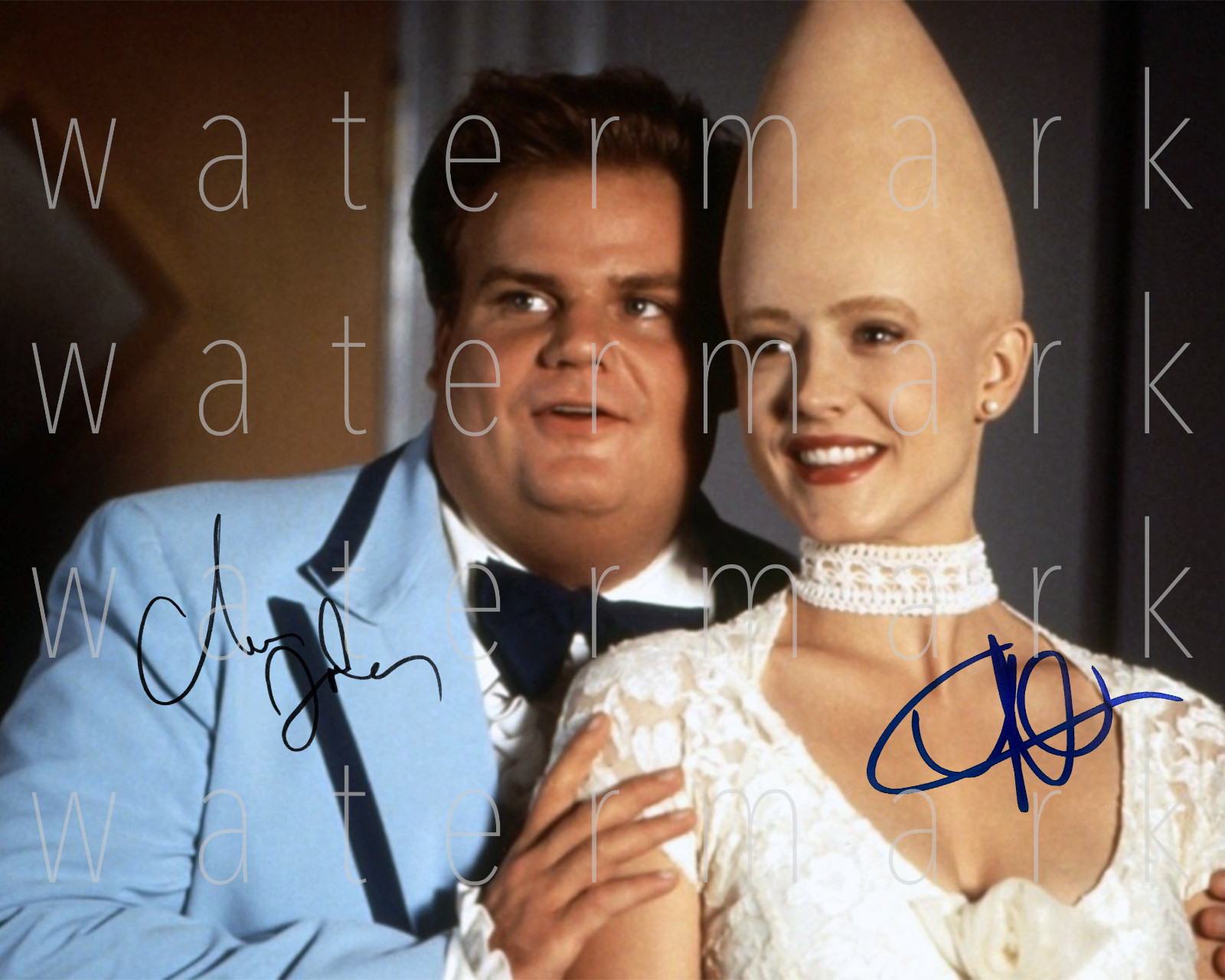 Coneheads Ronnie Chris Farley signed 8X10 photo picture poster autograph RP
