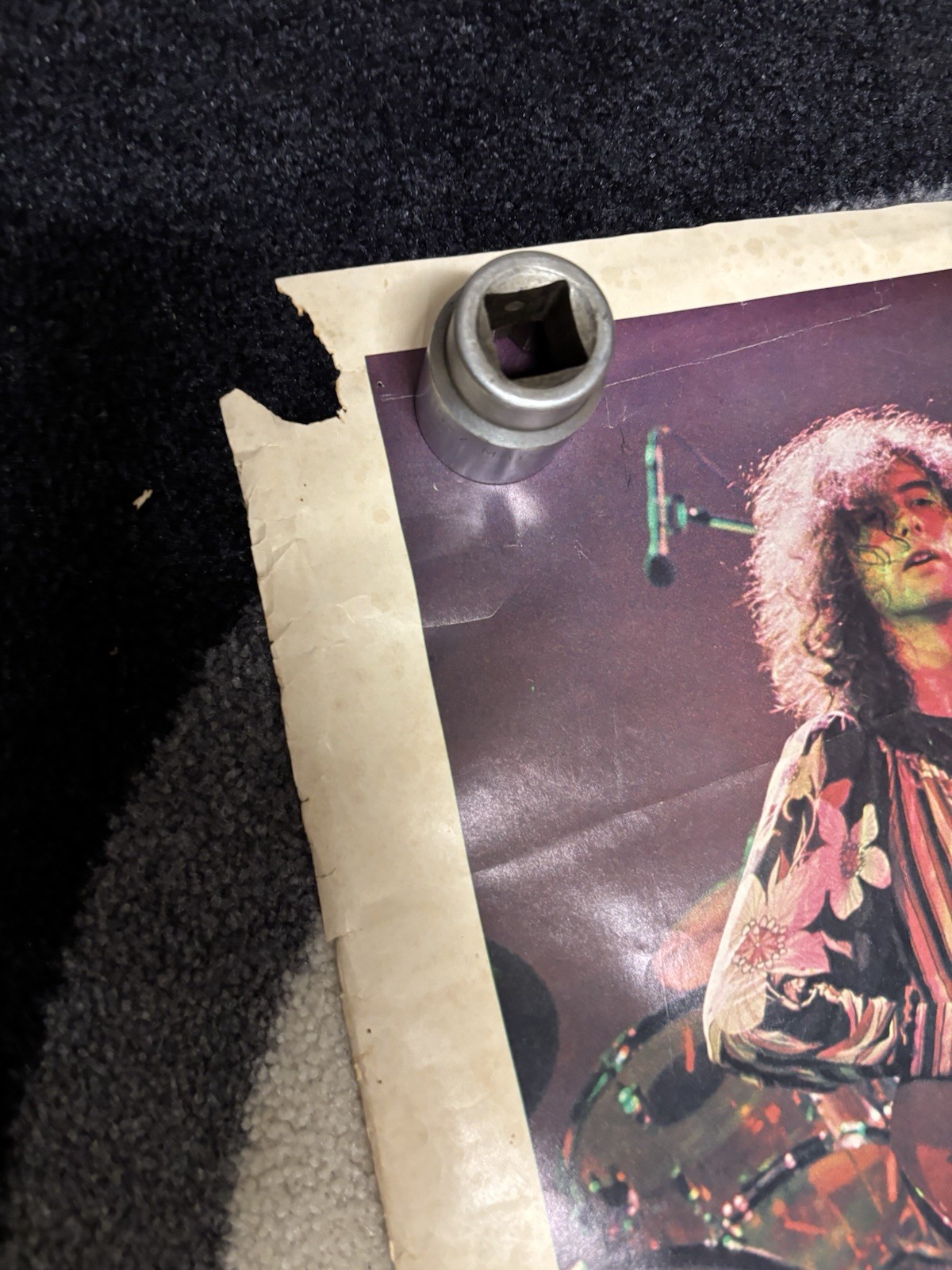 Vintage Giant LED ZEPPELIN Poster Printed 1978 42” W x 58”L Original, Used