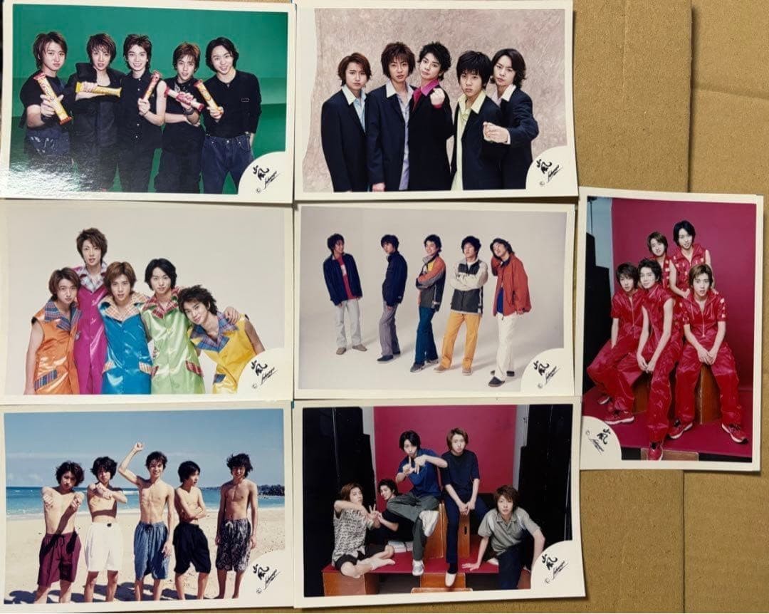 Arashi Official Photo Set 7pcs, Vintage, Idol Group, Japan Post, Good Condition