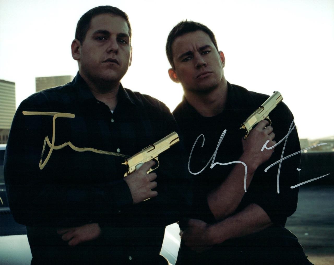 Channing Tatum Jonah Hill autographed 8×10 Picture signed Photo and COA