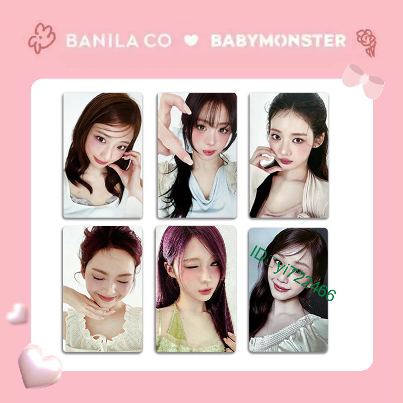 6pc/set Hot BABYMONSTER 4.0 Ruka Pharita Asa Ahyeon Lucky Special Photocard