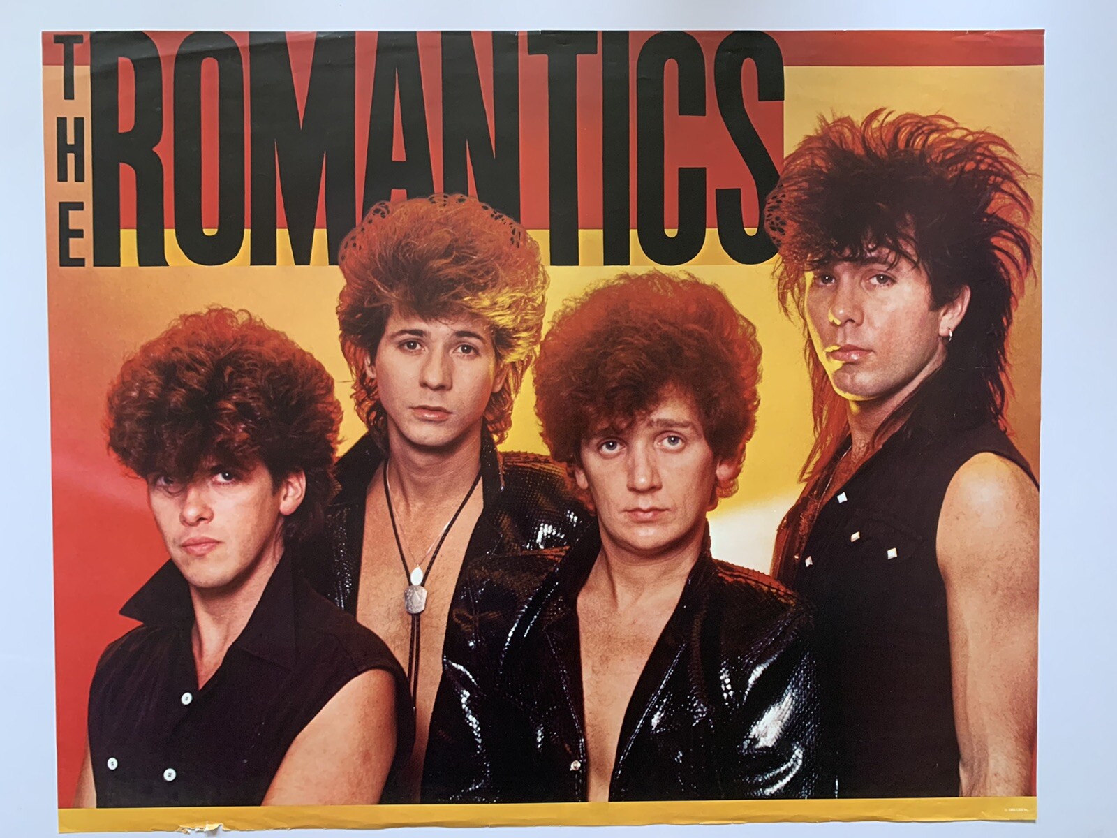 Original 1983 The Romantics Promotional Rock Poster 33” X 26” 80’s New Wave CBS