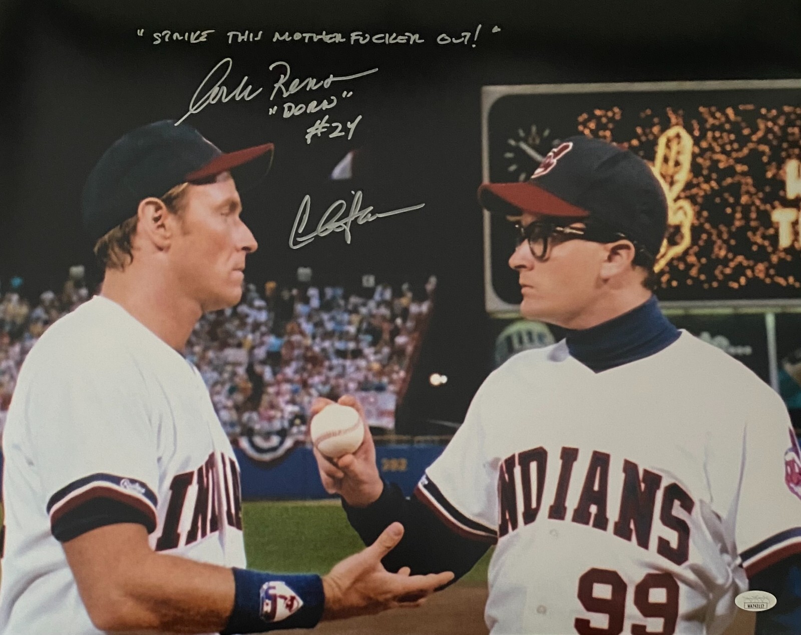 Charlie Sheen Corbin Bernsen Signed Autographed Photo 16×20 JSA