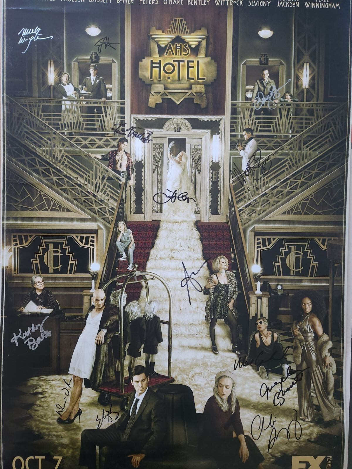 American Horror Story Hotel Signed Autographs