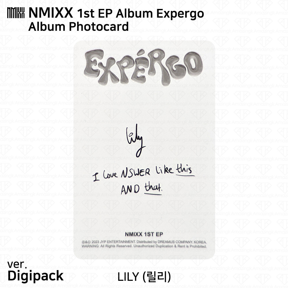 NMIXX 1st EP Album Expergo Official A B Digipack ver Photocard KPOP K-POP