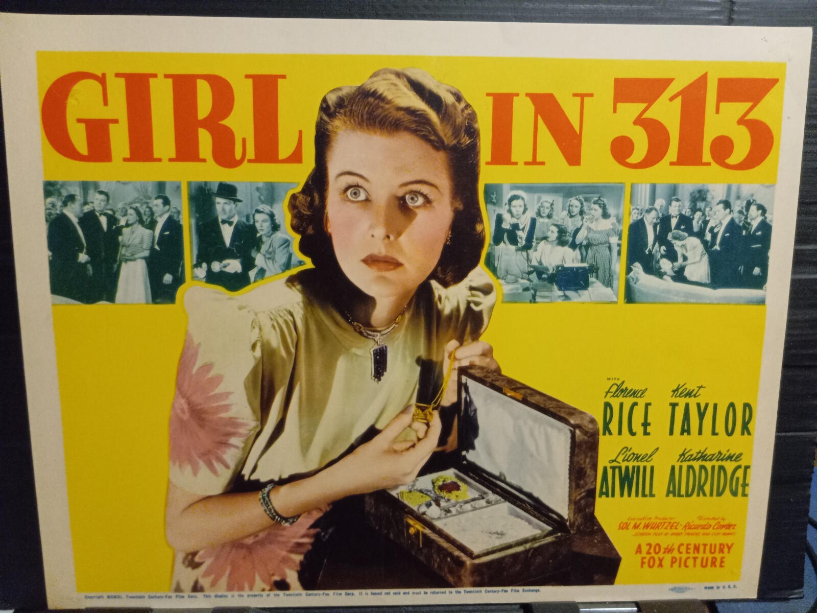 Title Card 1940 GIRL IN 313 Florence Rice undercover cop jewel thieves K Taylor