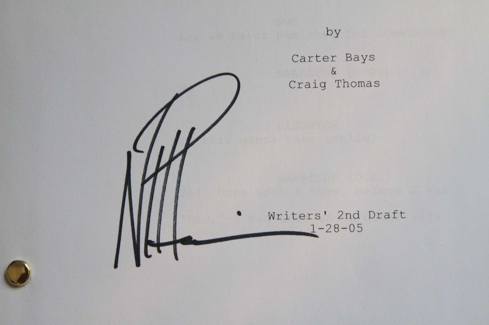 HOW I MET YOUR MOTHER autographed script Neil Patrick Harris NPH Hannigan HIMYM