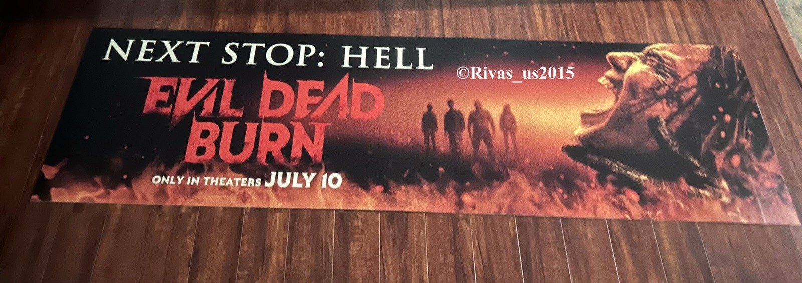 EVIL DEAD BURN 2026 NEXT STOP: HELL BUS BENCH MOVIE POSTER