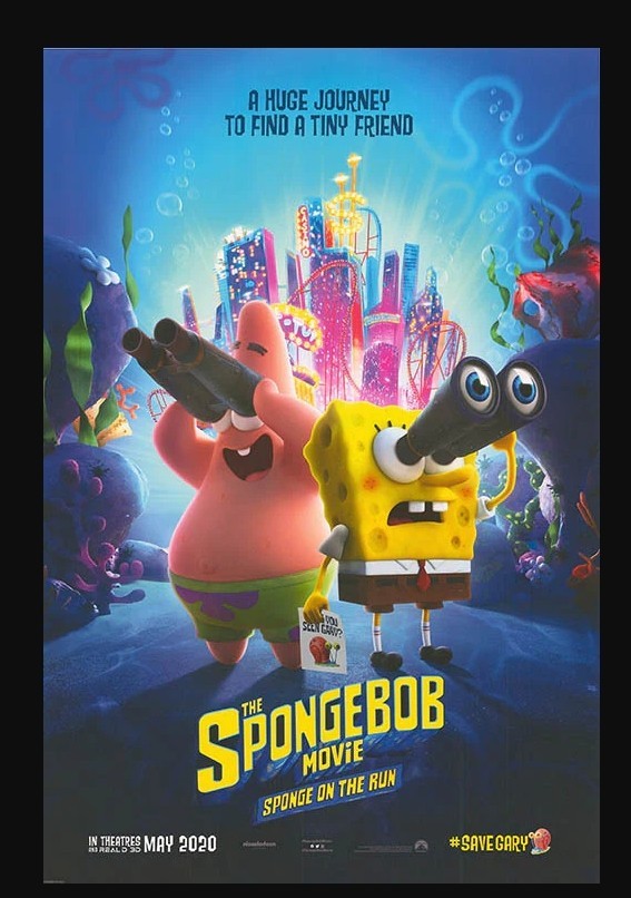27 Inch x 40 Inch The SpongeBob Movie Sponge On The Run Original Poster