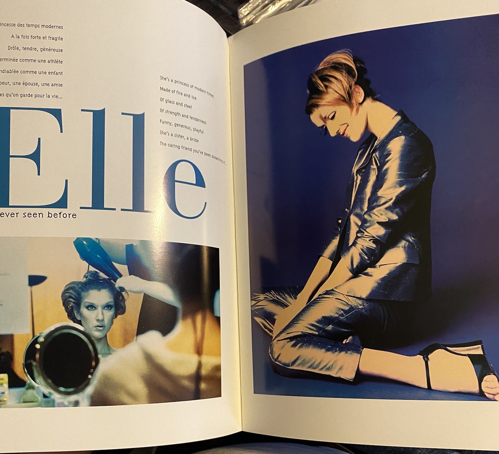 Celine Dion signed Autographed Falling In To You Tour Program Book Sexy