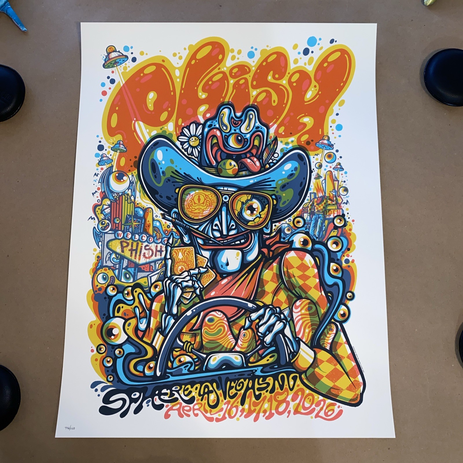 Phish Sphere Las Vegas Concert Poster print 2026 745/1100 drew millward