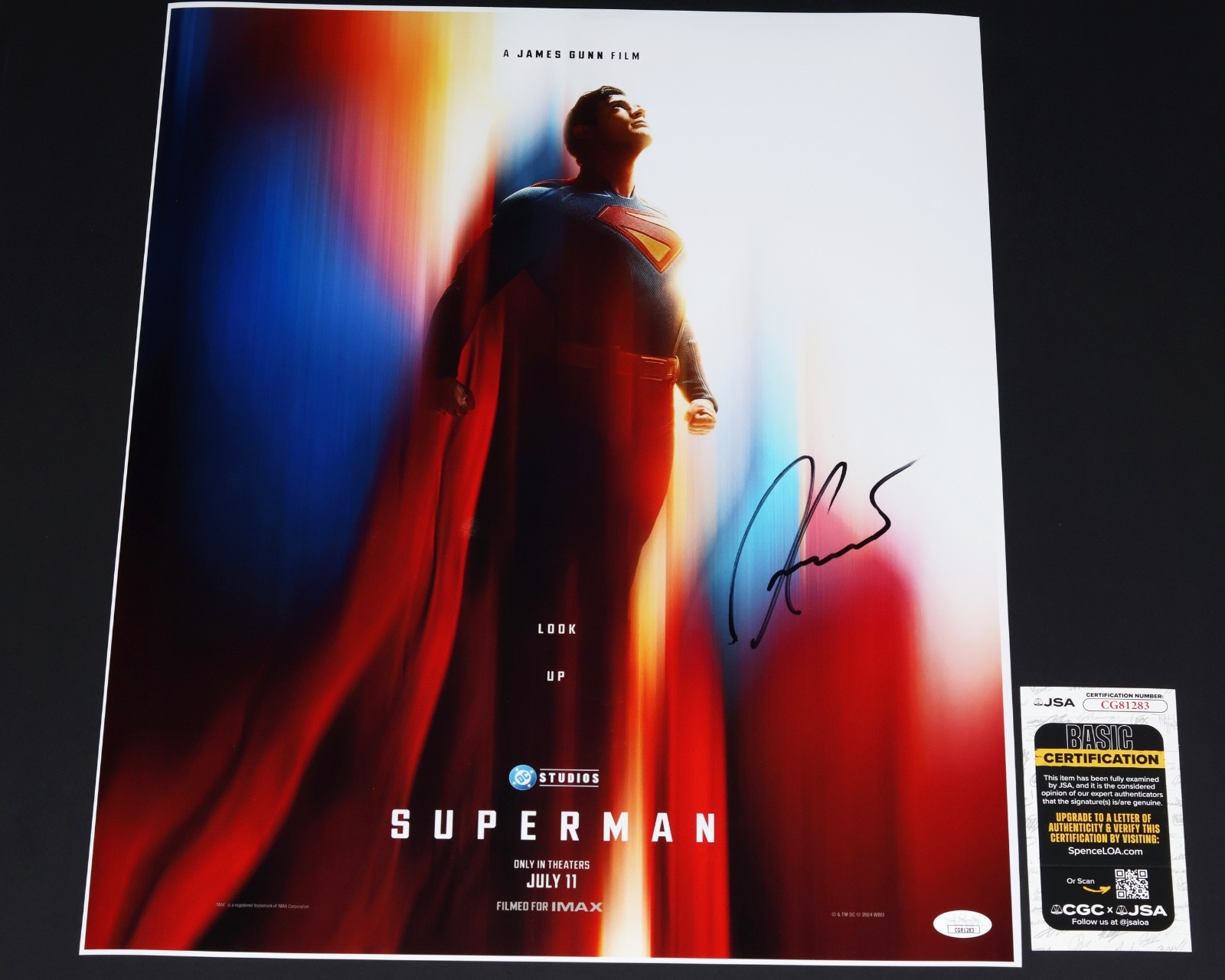 DAVID CORENSWET Signed SUPERMAN 16x20in PHOTO with JSA COA autograph