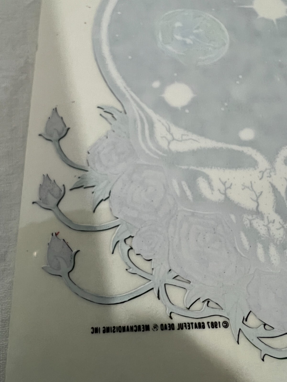 New Grateful Dead Window Sticker Reversed Space Your Face 1987 GD 6″ x 5″