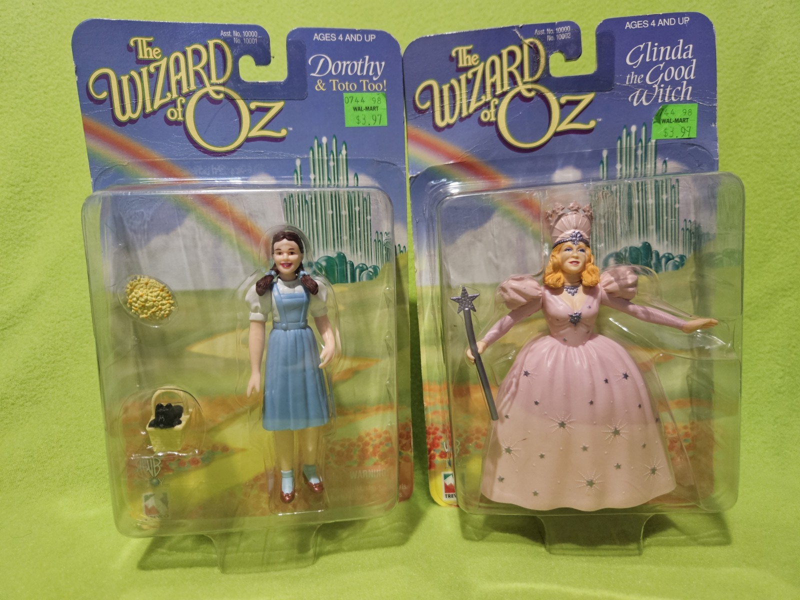 Vintage 1998 TREVCO Wizard of Oz: Dorothy + Toto & Glinda The Good Witch – New!