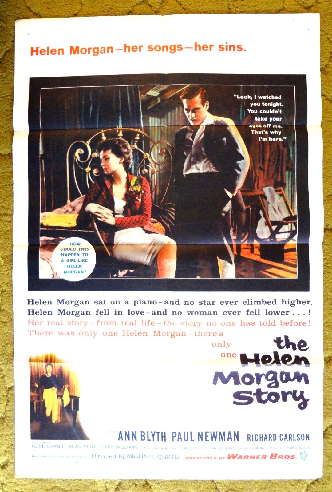 THE HELEN MORGAN STORY 1957 PAUL NEWMAN ANN BLYTH musical biography