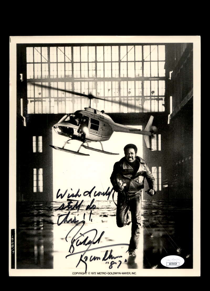 Richard Roundtree JSA Coa Signed 8×10 Photo Autograph