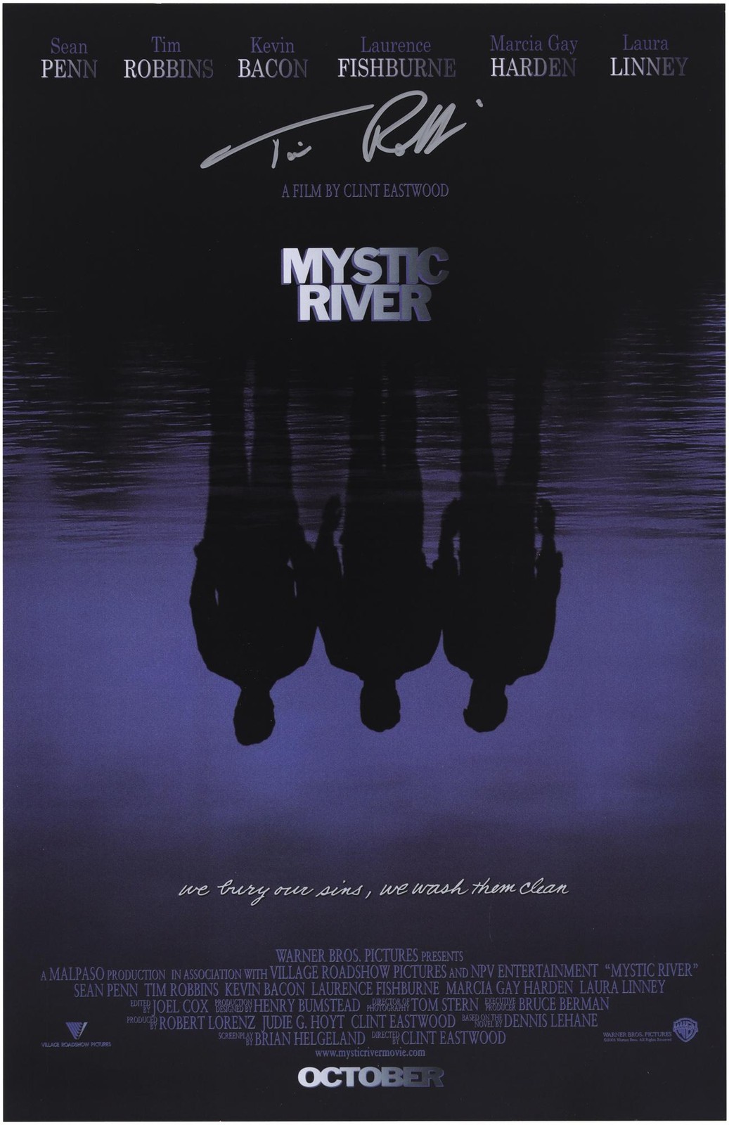 Tim Robbins Autographed Mystic River 11″ x17″ Movie Poster