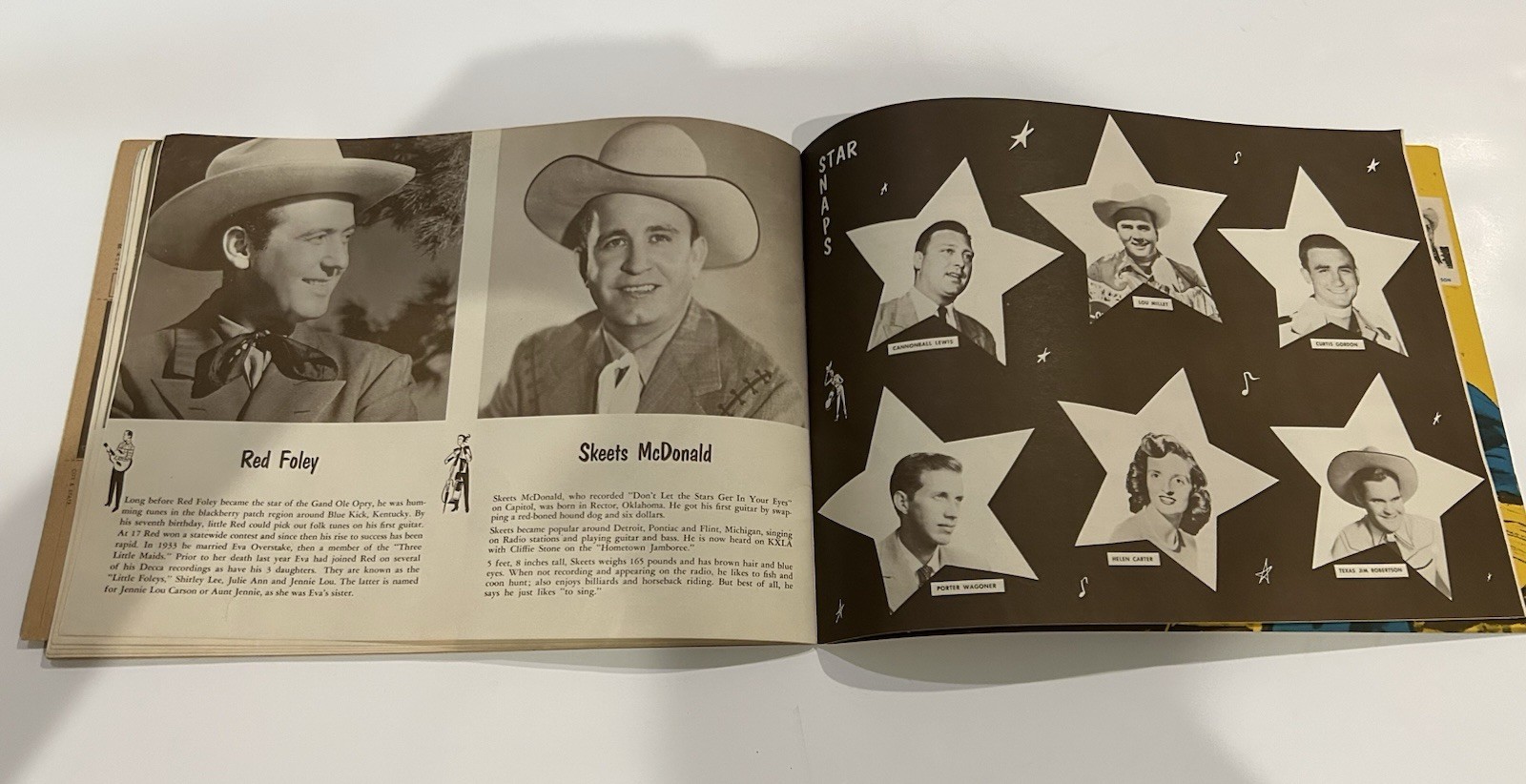 1952 Scrapbook Hillbilly Western Stars And MGM Records Promo Photo Hank Williams