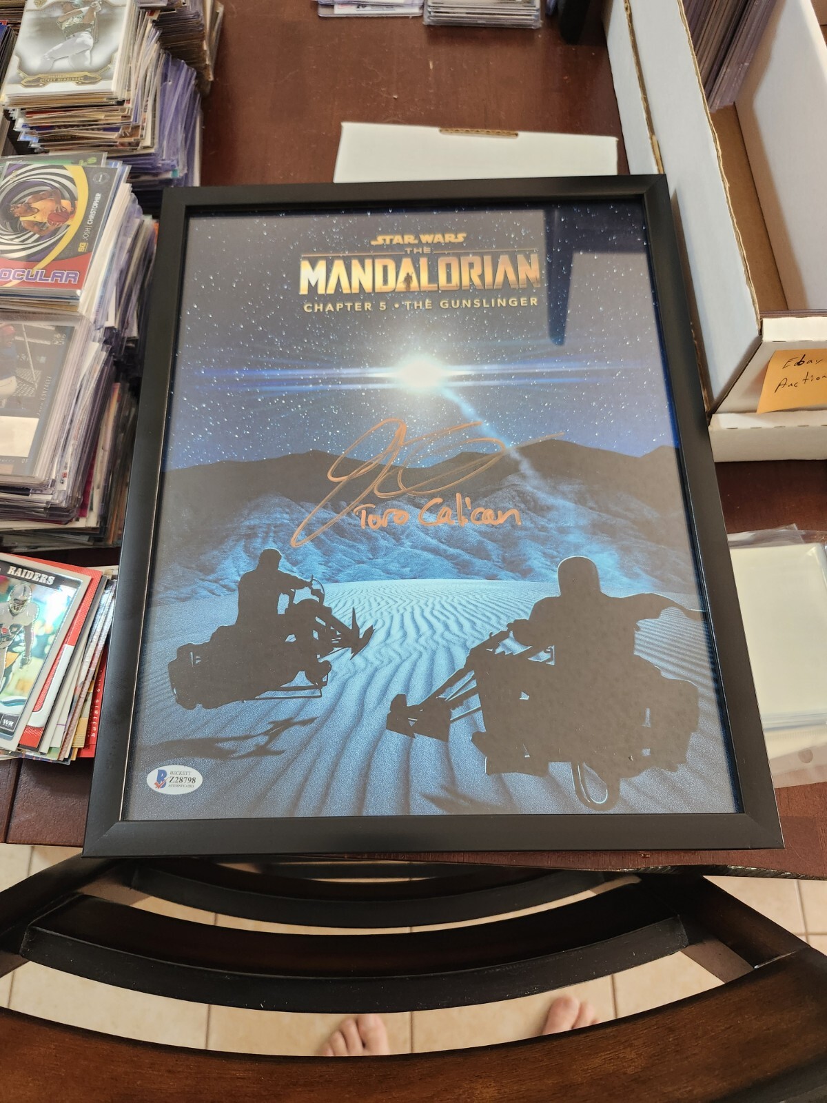 The Mandolorian Poster Jake Canavale Auto Beckett Authenticated 12 X 15