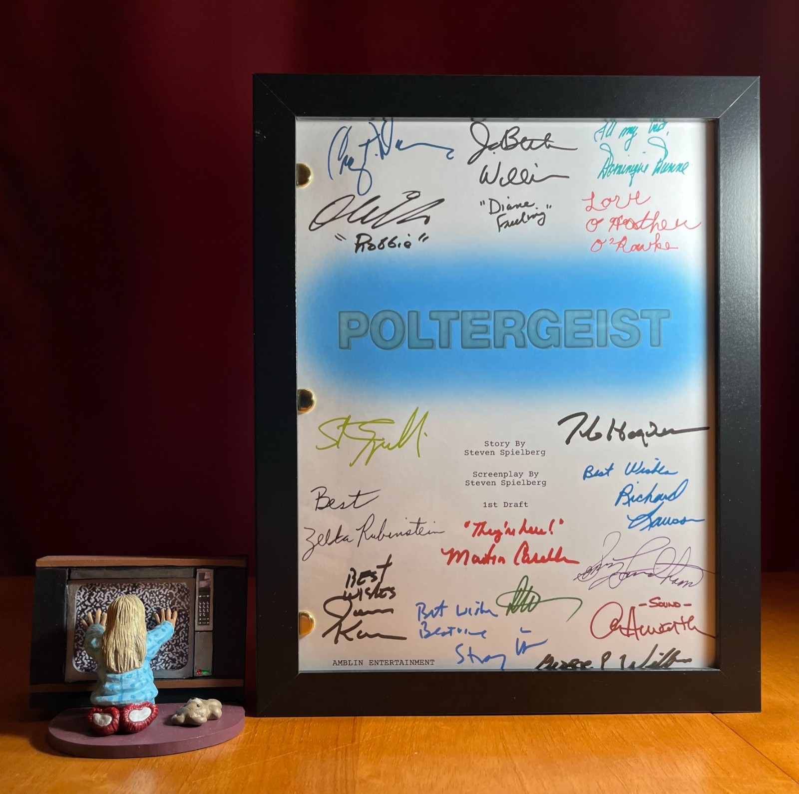 Poltergeist & Poltergeist II Scripts Signed- Autograph Reprints- Horror- Ghosts