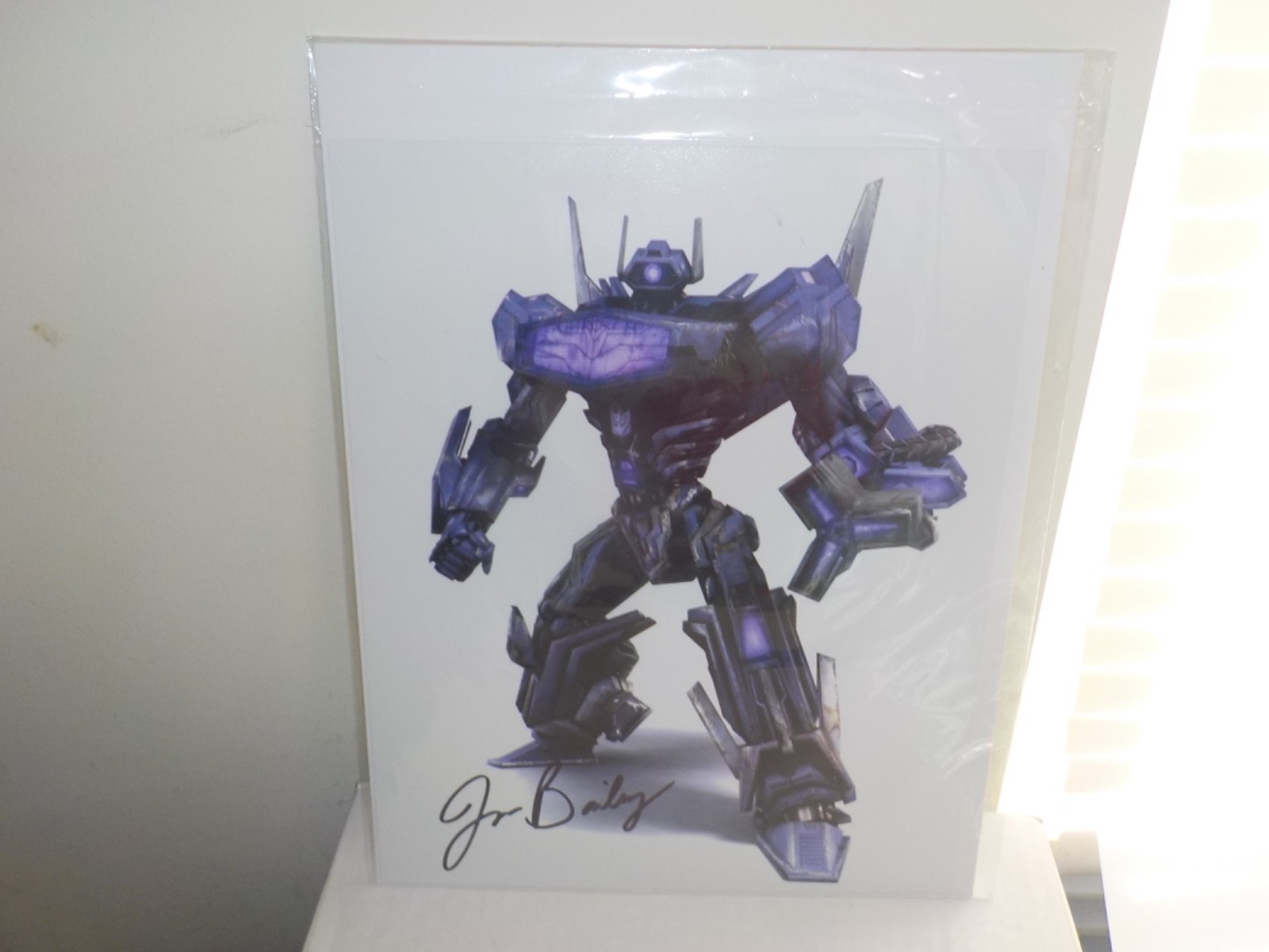 Jon Bailey Signed Transformers Shockwave Decepticon Photo PSA BAS Pass Guarantee