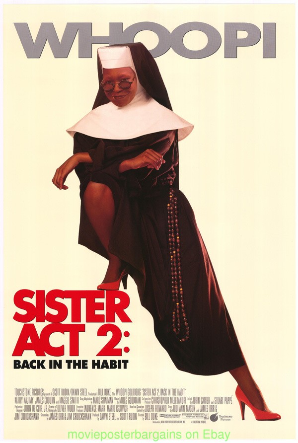 SISTER ACT 2 MOVIE POSTER WHOOPI GOLDBERG Original Advance Style 27×40 One Sheet