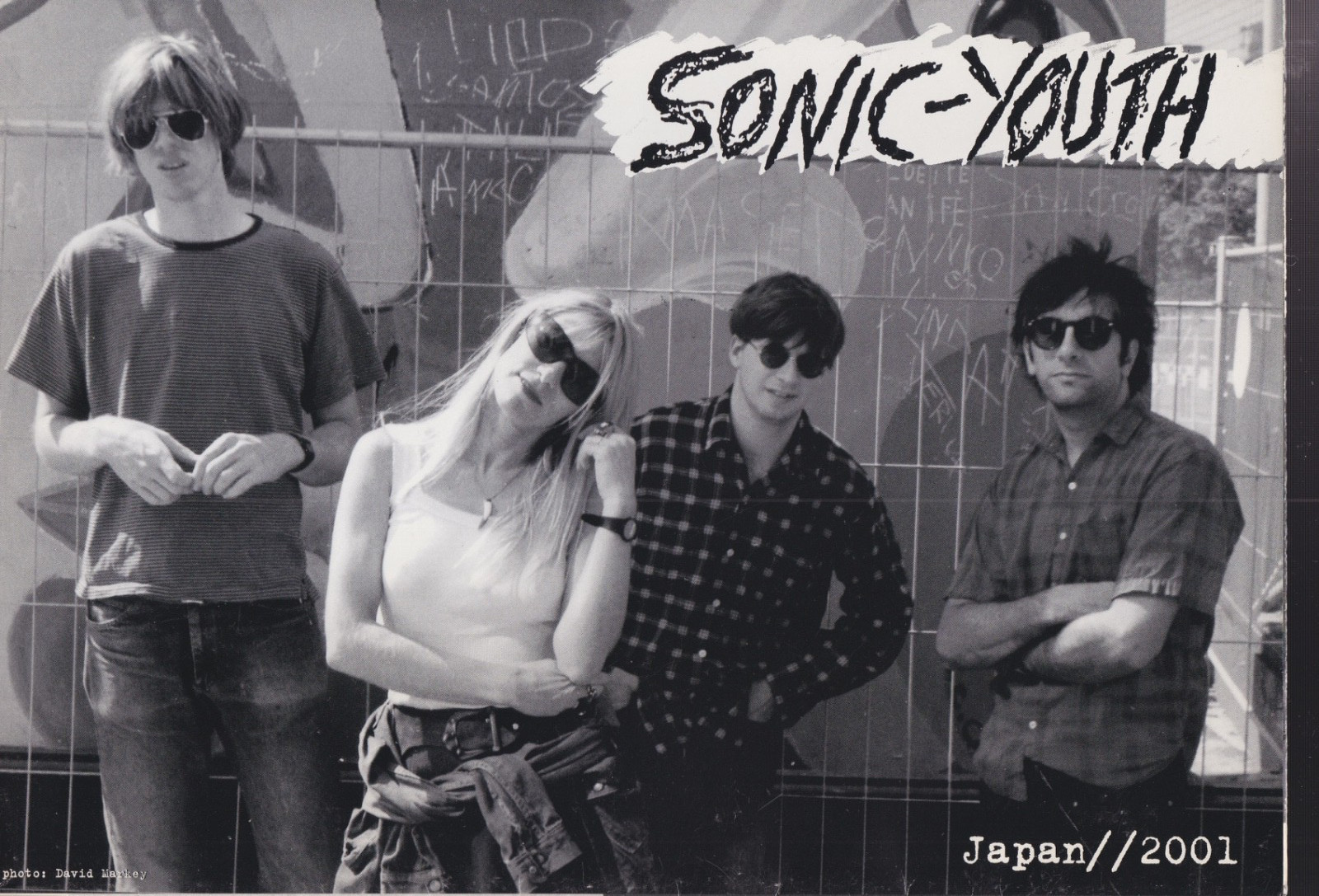 sonic youth Japan tour 2001 foldout 2 sided poster 33.5 x 25