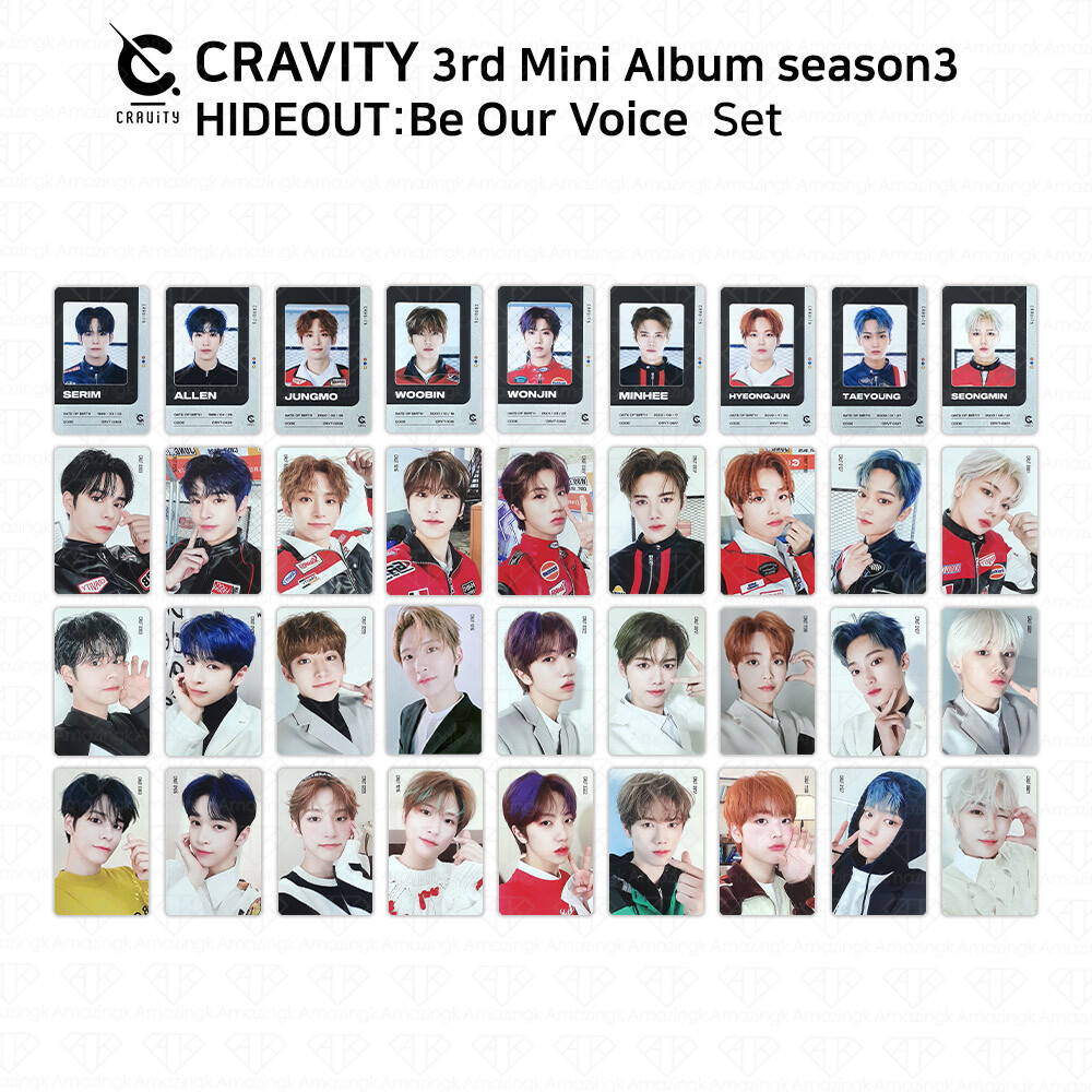 Cravity 3rd Mini Album Season 3 Hide Out Be Our Voice Official Photocard KPOP