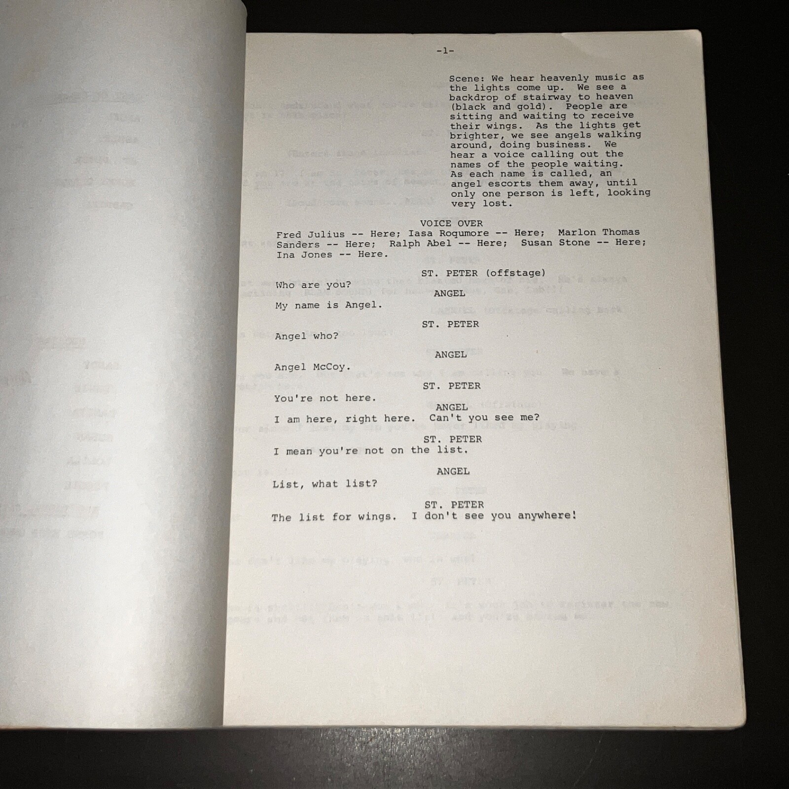 WINGS & THINGS Mickey Stevenson Motown Musical Script Production Notes COA