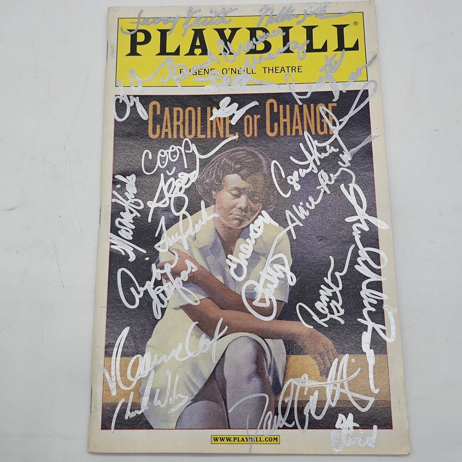 CAROLINE OR CHANGE, FULL CASTSIGNED PLAYBILL TONYA PINKIN Costabile Anika 2004
