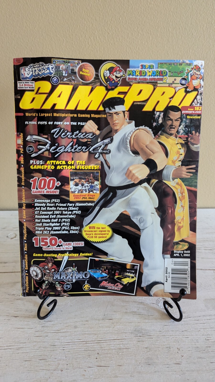 #163 APRIL 2002 GAMEPRO video game magazine VIRTUA FIGHTER 4 (Very Good)