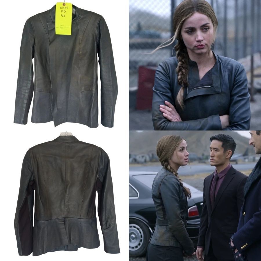 Ghosted Movie Production Used Wardrobe Ana de Armas Distressed Stunt Jacket (A1)
