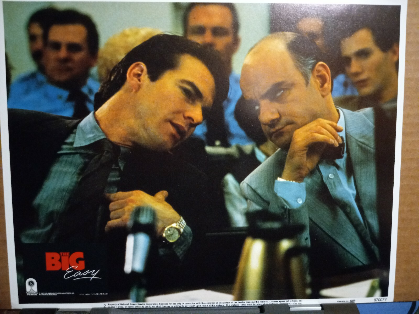 Lobby Card 1987 THE BIG EASY Dennis Quaid New Orleans crime thriller